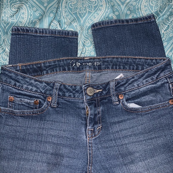 Aeropostal Blue Bayla Skinny Jeans Sz 0 Short - Picture 3 of 9